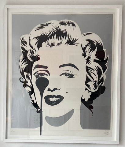 Pure Evil - Marilyn Classic (Silver and Black) Marilyn Monroe Screenprint Andy Warhol