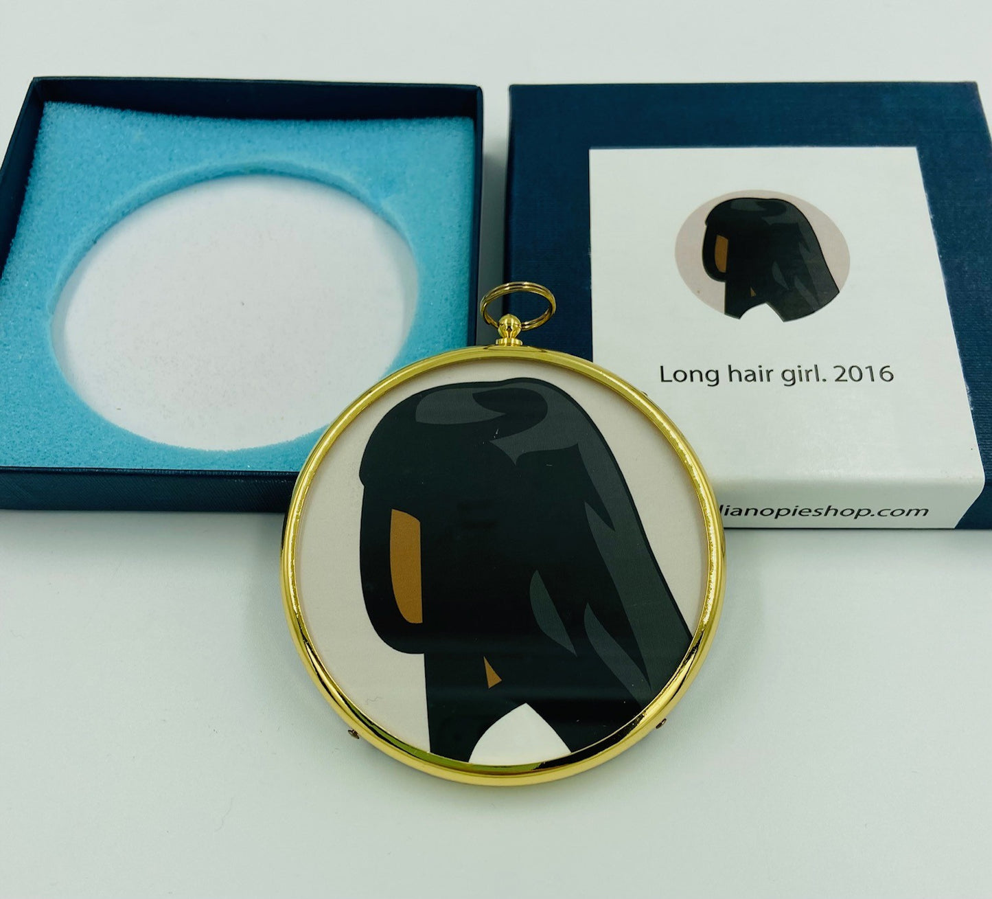 Julian Opie - Long Hair Girl Miniature