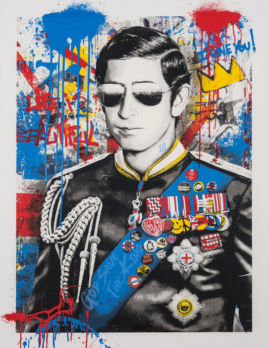 Mr Brainwash - Long Live The King (Framed)