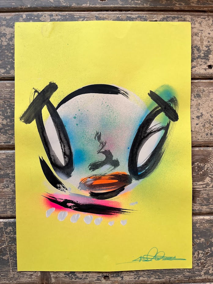 Stevie Unknown - Mini Headz 3 (Original Painting)