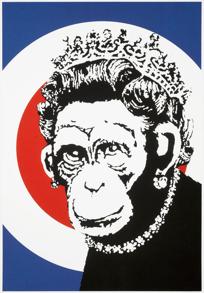 Banksy - Monkey Queen Unsigned Screenprint / Print