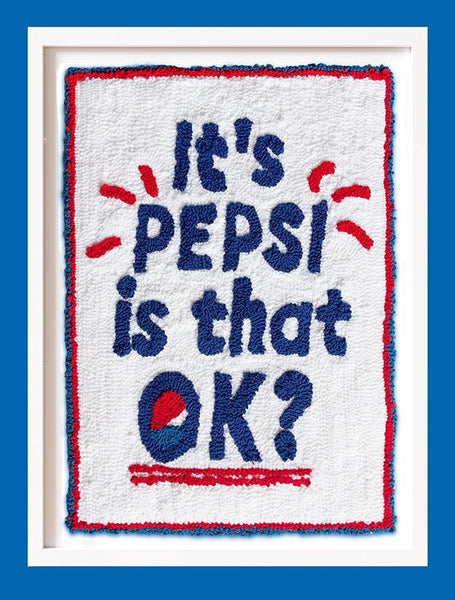 Bob & Eve - Pepsi (Original Framed Textile)