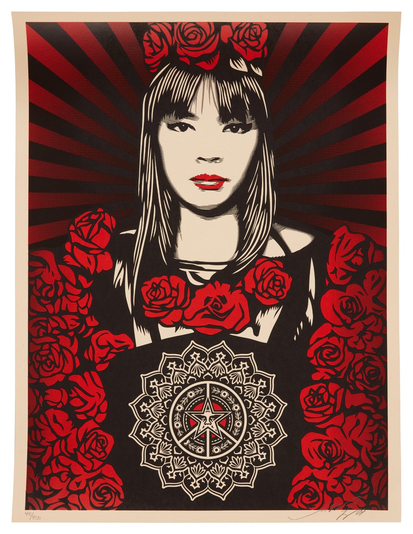 Shepard Fairey - Rose Girl
