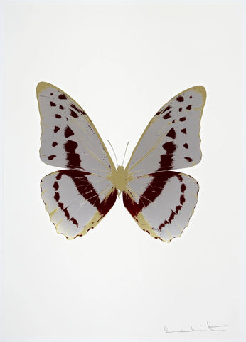 Damien Hirst - The Souls III - Silver Gloss / Burgundy / Cool Gold, 2010