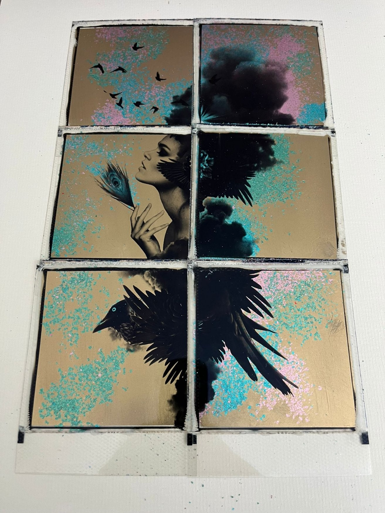 Andrew Millar - To Be Free (Champagne) - Framed Original Polaroids
