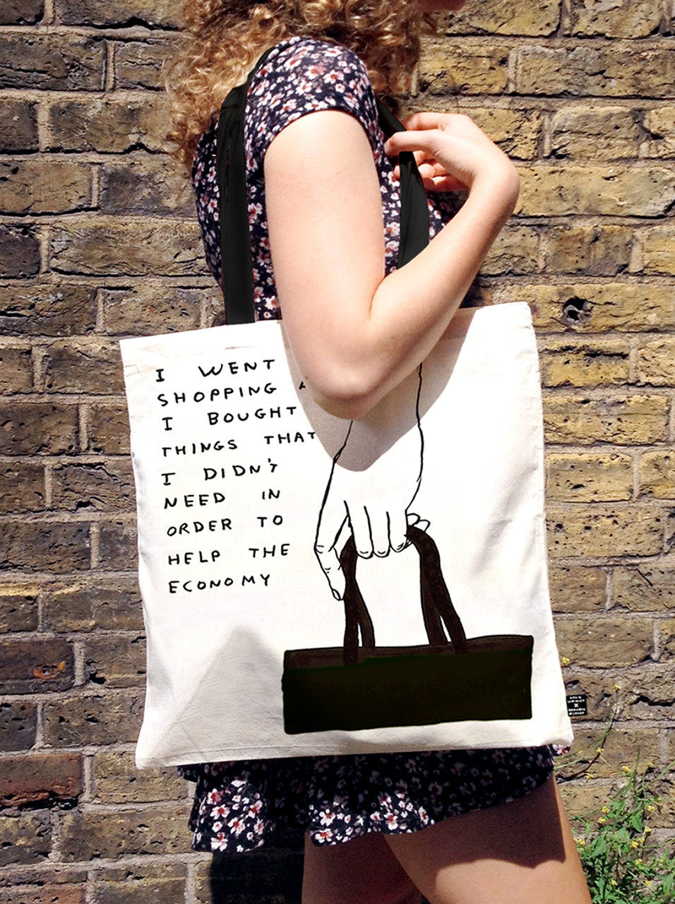David Shrigley - I Went Shopping Tote Bag