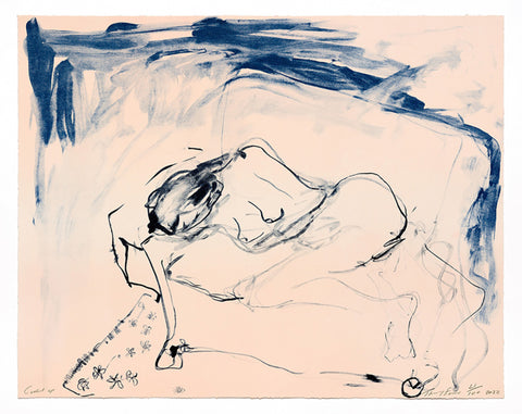 Tracey Emin - Curled Up - Signed Counter Editions Lithograph