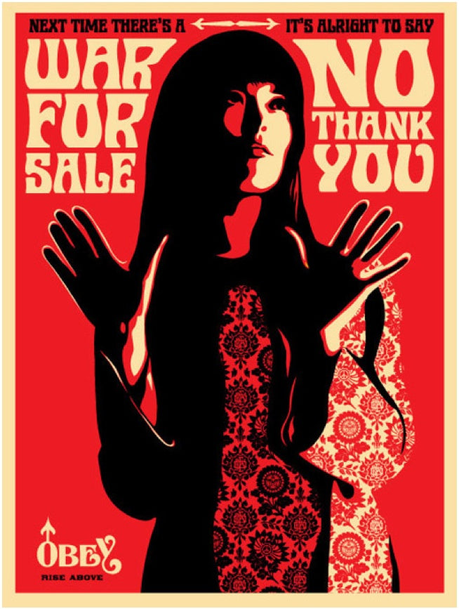 Shepard Fairey - War For Sale (Red) (Printer's Proof)