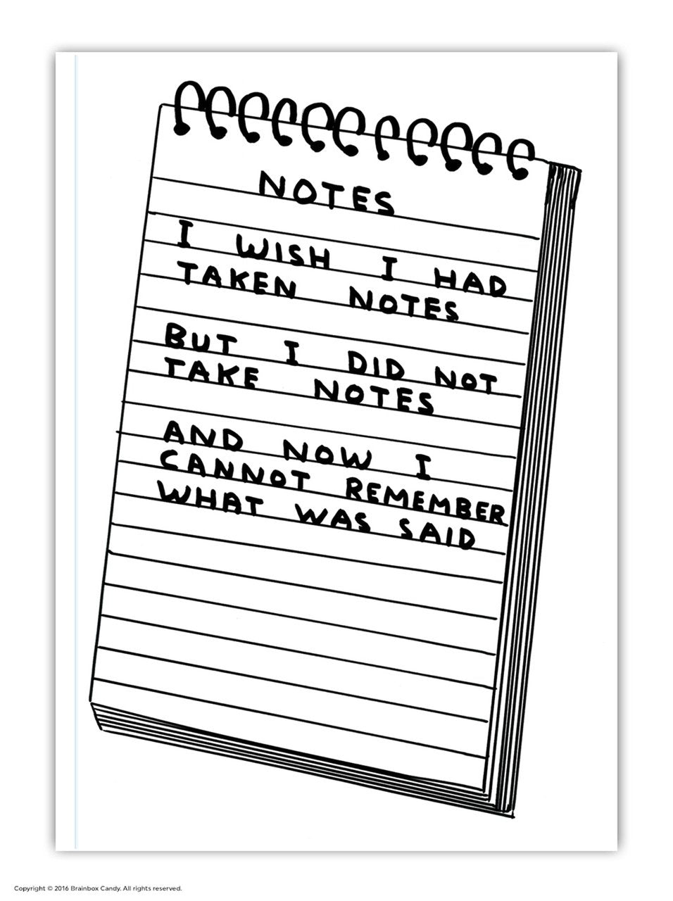 David Shrigley - Notebook (View for choices!)