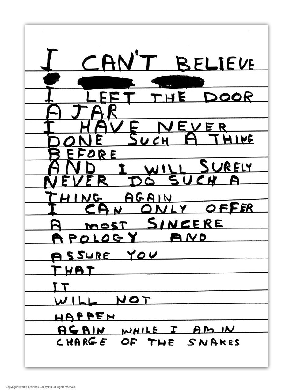 David Shrigley - Postcards (Many Different Designs!)