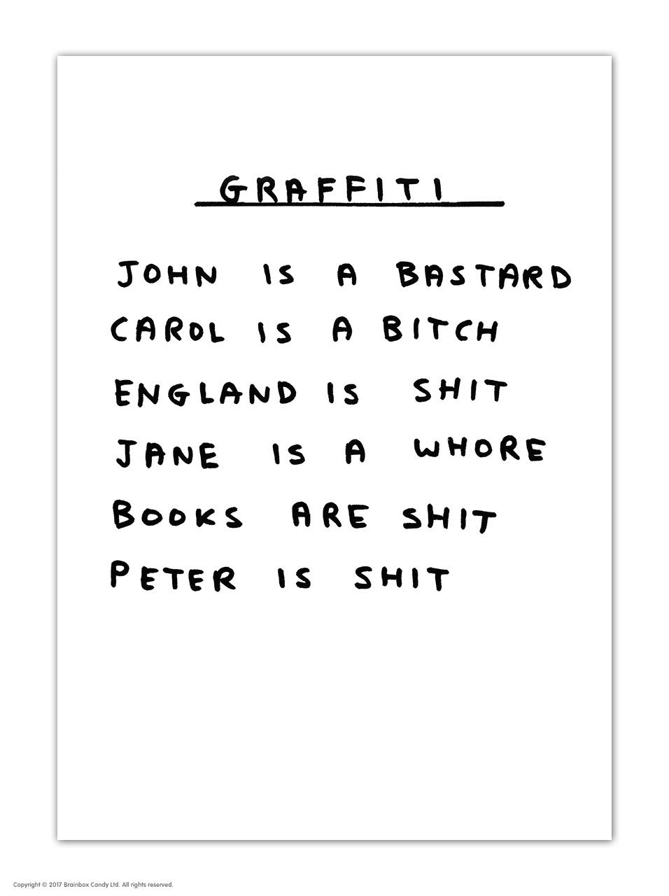 David Shrigley - Postcards (Many Different Designs!)