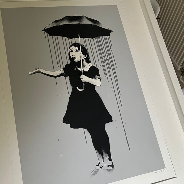 Banksy - NOLA (Grey Rain) (Signed)