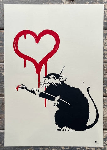 Banksy - Love Rat (Unsigned)