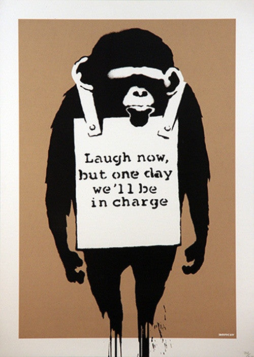Banksy - Laugh Now - Signed Print / Screenprint
