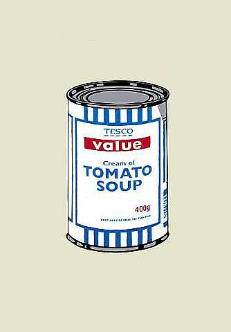 Banksy - Soup Can Unsigned Print / Screenprint with COA
