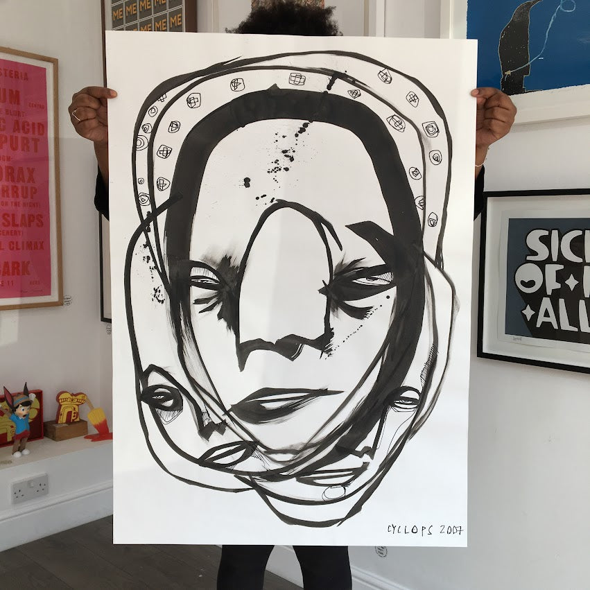 Cyclops (Lucas Price) - Untitled (A1 Original On Paper)
