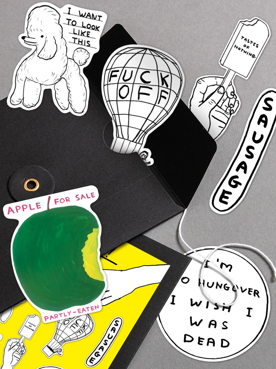 David Shrigley - Sticker Pack (View to see choices)