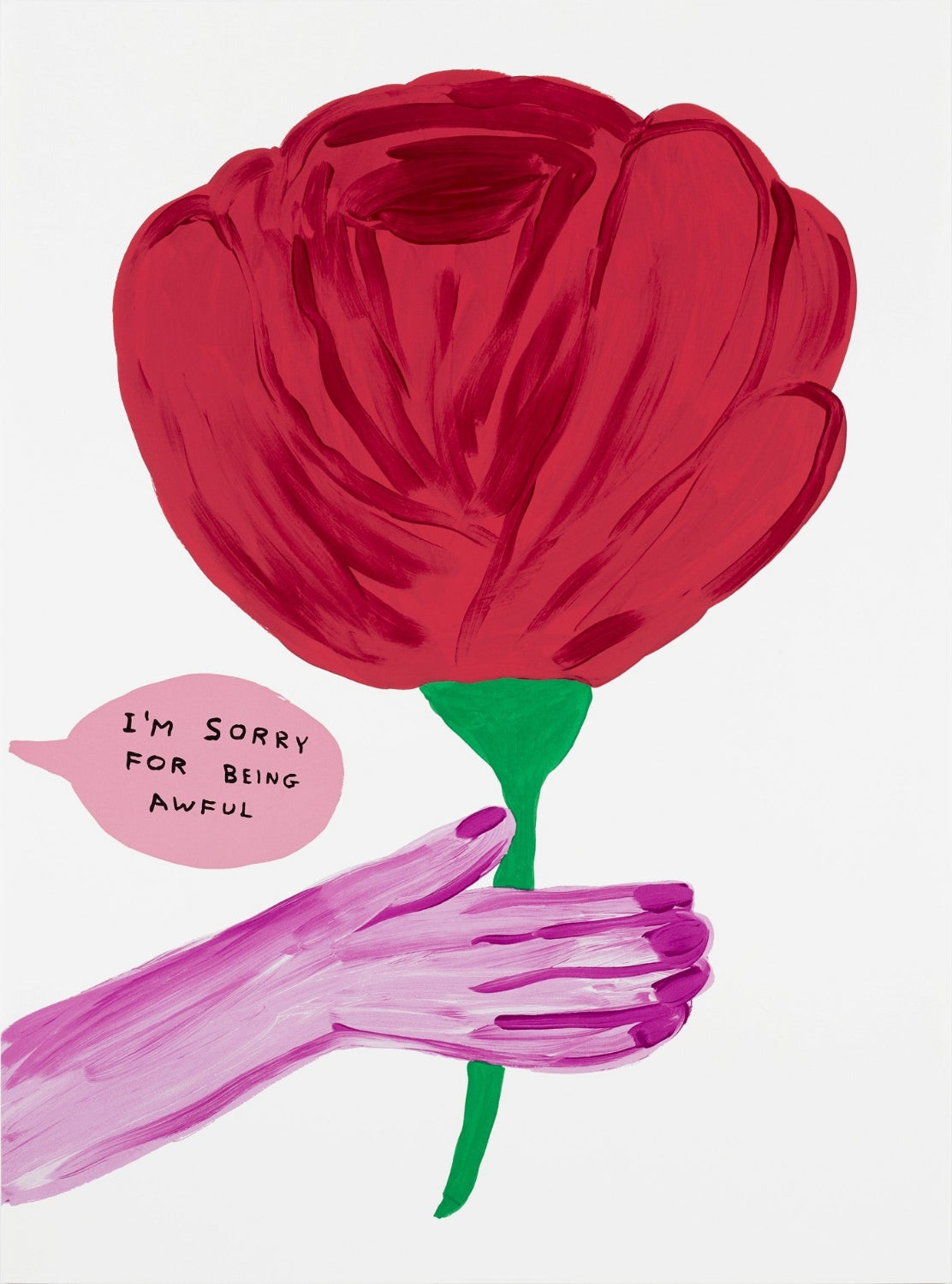 David Shrigley - I'm Sorry For Being Awful - Signed Limited Screenprint