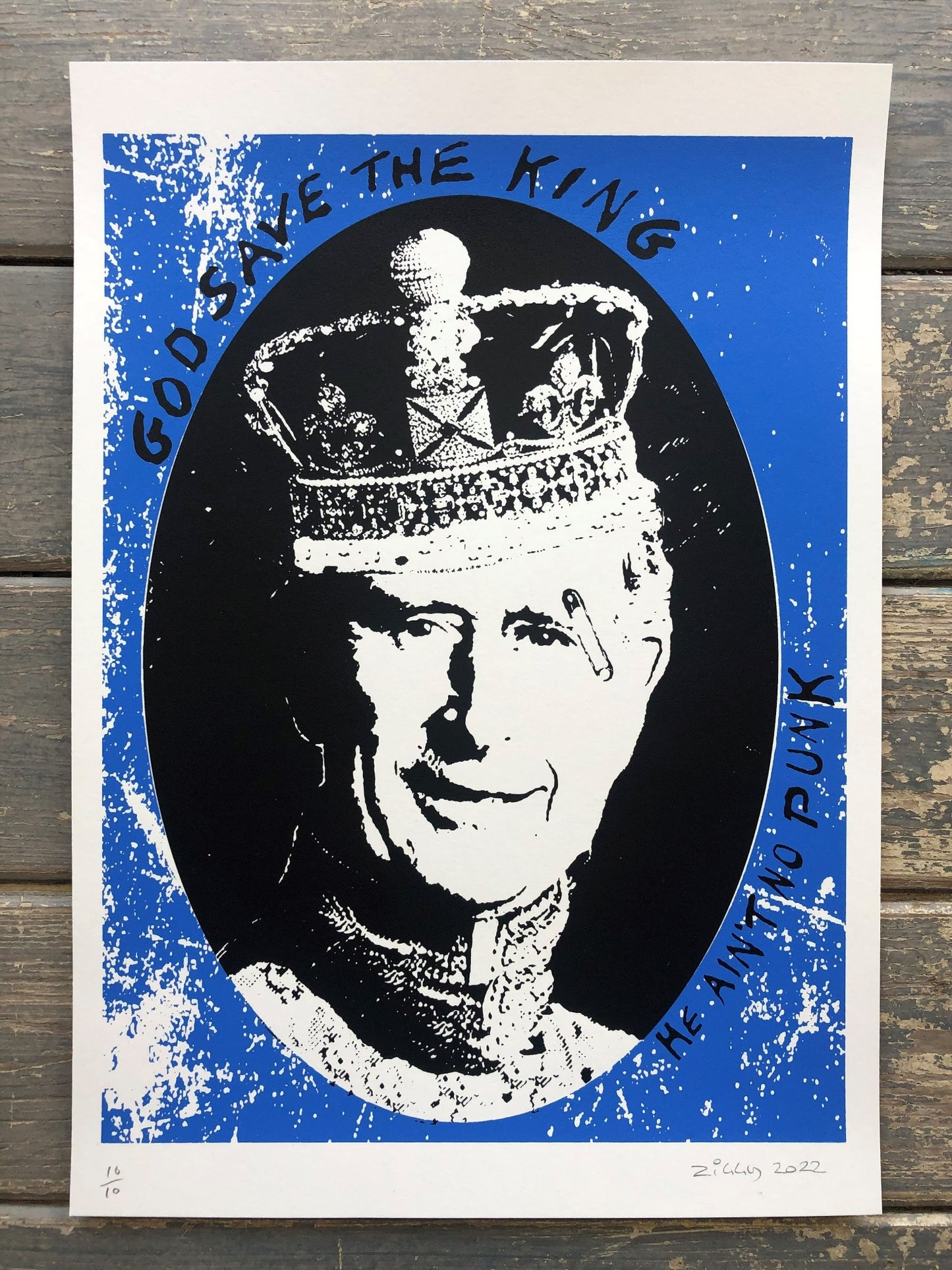 Ziggy - God Save The King (Blue) - Punk - Jamie Reid - GSTQ
