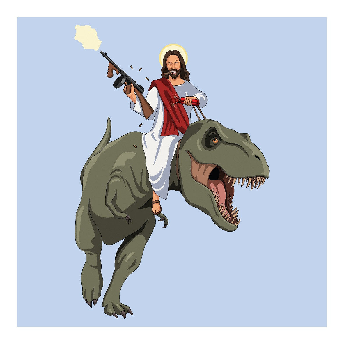 Jim'll Paint It Jesus Returns (Sky Blue) Prescription Art