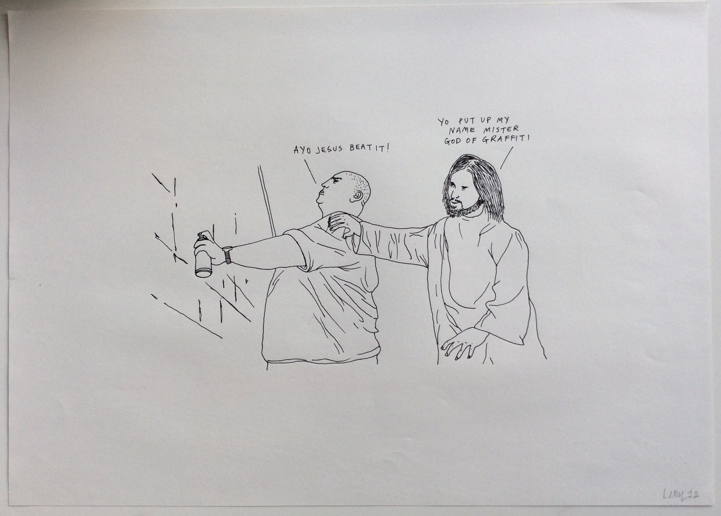 Lush - Graffiti Melbourne Australia - Original Signed Dismaland Drawing Cope 2