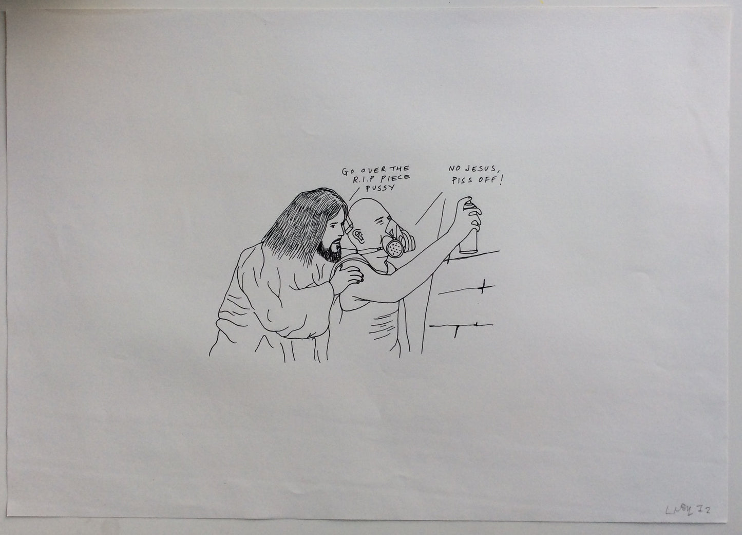 Lush - Graffiti Melbourne Australia - Original Signed Dismaland Drawing