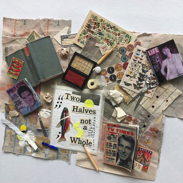 Tobacco & Regrets - Collage Table - Two Halves