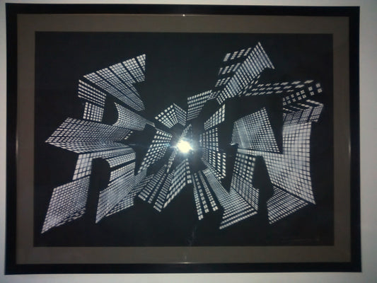 Zeus - Run - Signed Hand-Painted Original Graffiti Piece Stencil