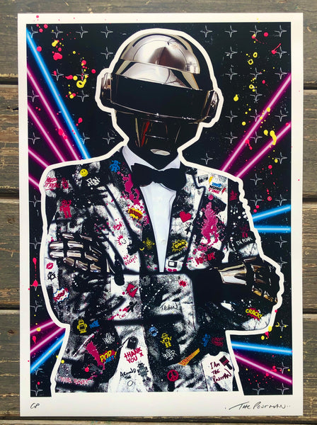 The Postman - Daft Punk (Thomas) (A3 Hand-Finished Print)