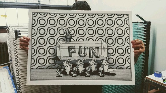 Ryan Travis Christian - FUN R.I.P. - Signed Screenprint