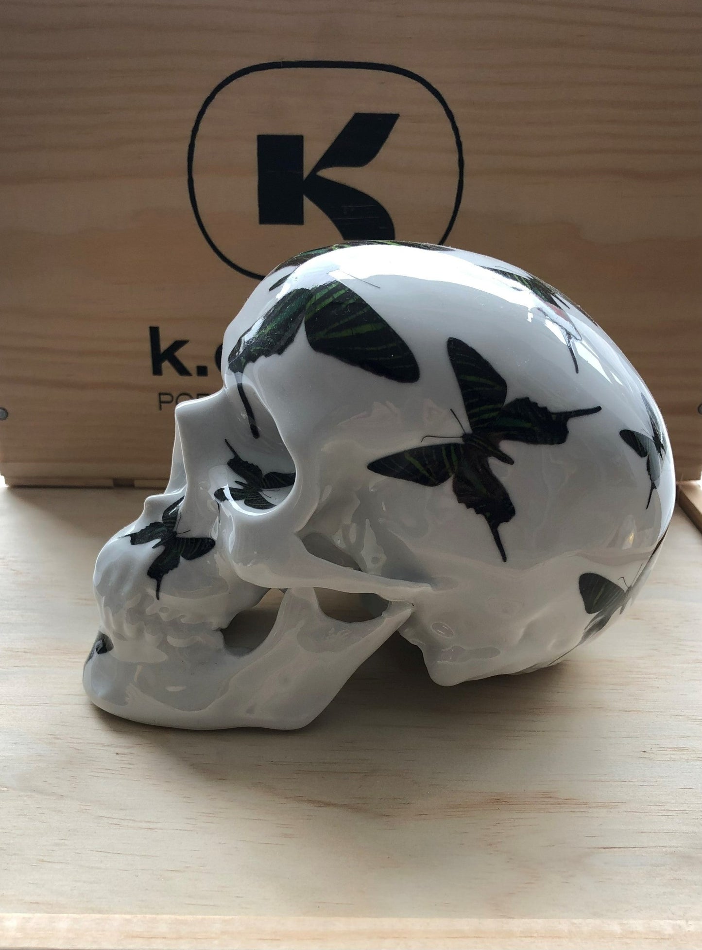 NOON - Skull Green Butterfly