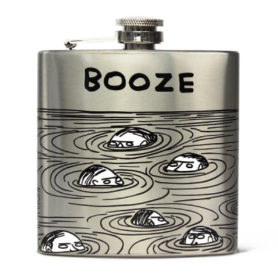 David Shrigley Hip Flask