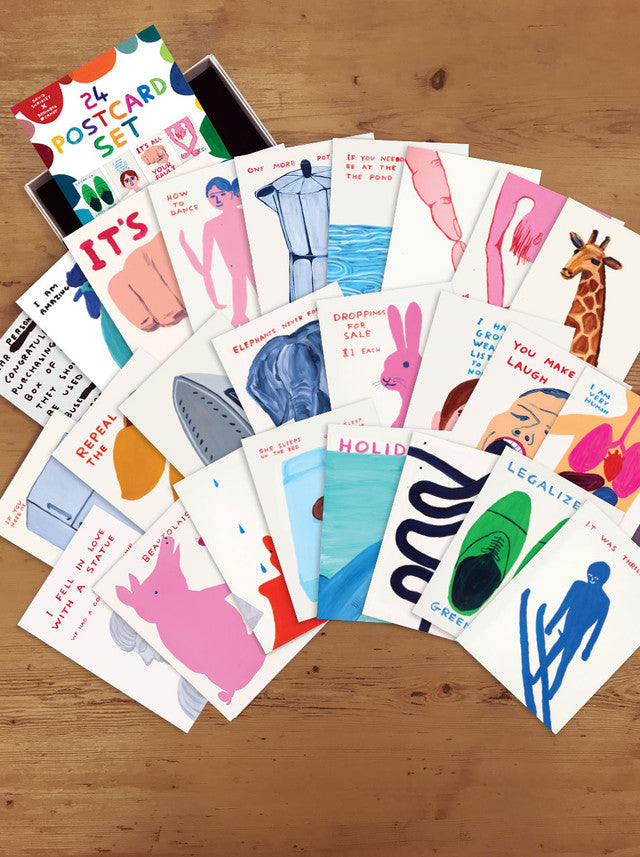 David Shrigley - Postcard Set #2 (24 Postcards)