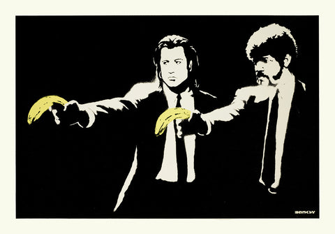 Banksy - Pulp Fiction Unsigned Print / Screenprint with COA
