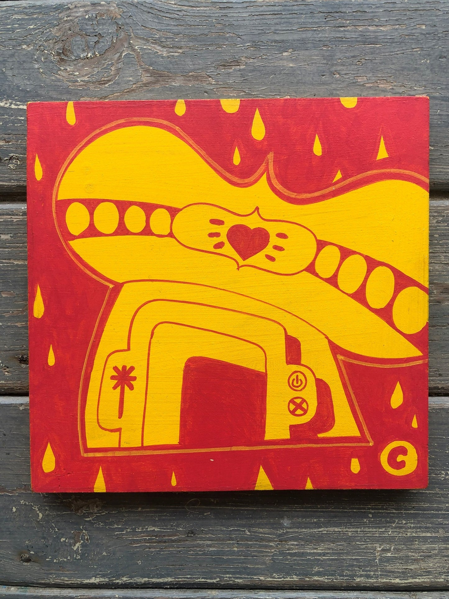Sickboy - Forever Temple on wood