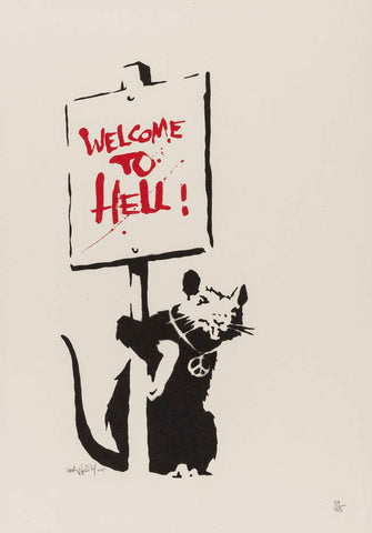 Banksy - Welcome To Hell (Unsigned)