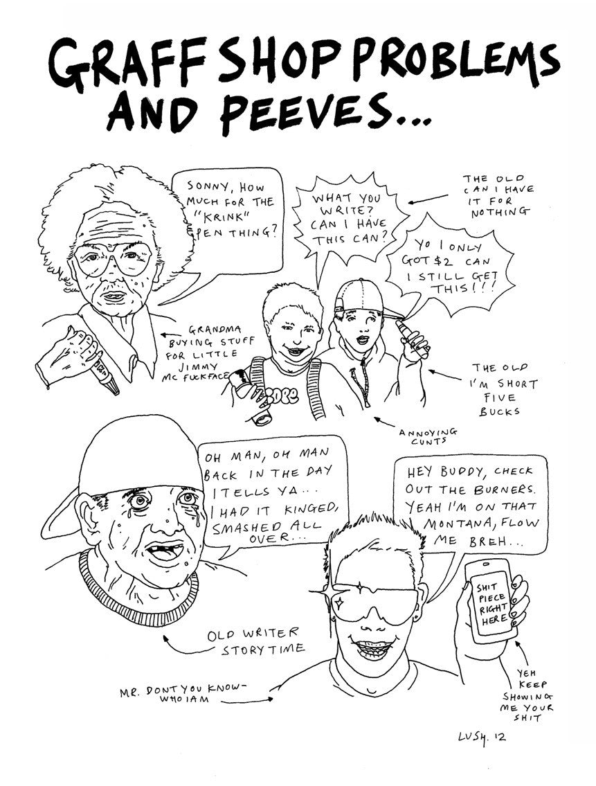 Lush Graffiti Melbourne Australia - Original Signed Drawing / Print. As seen at Dismaland!