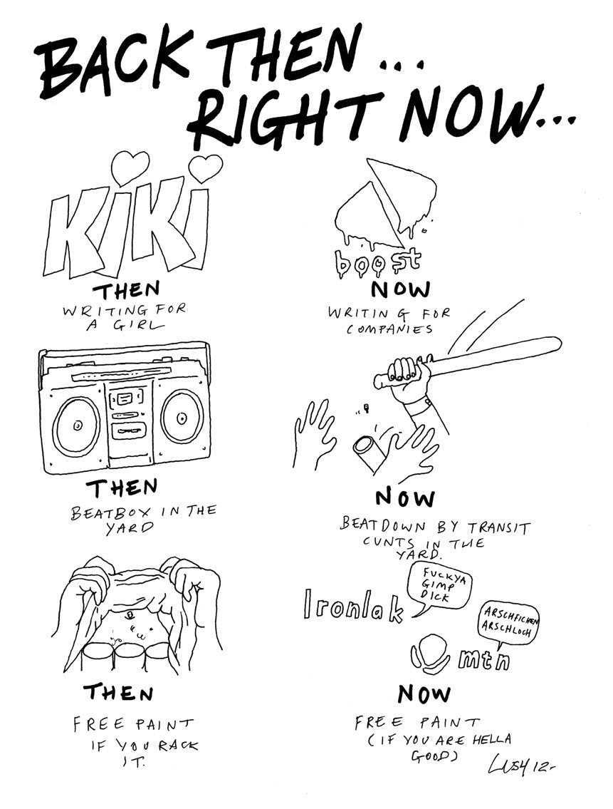 Lush Graffiti Melbourne Australia - Original Signed Drawing / Print. As seen at Dismaland!