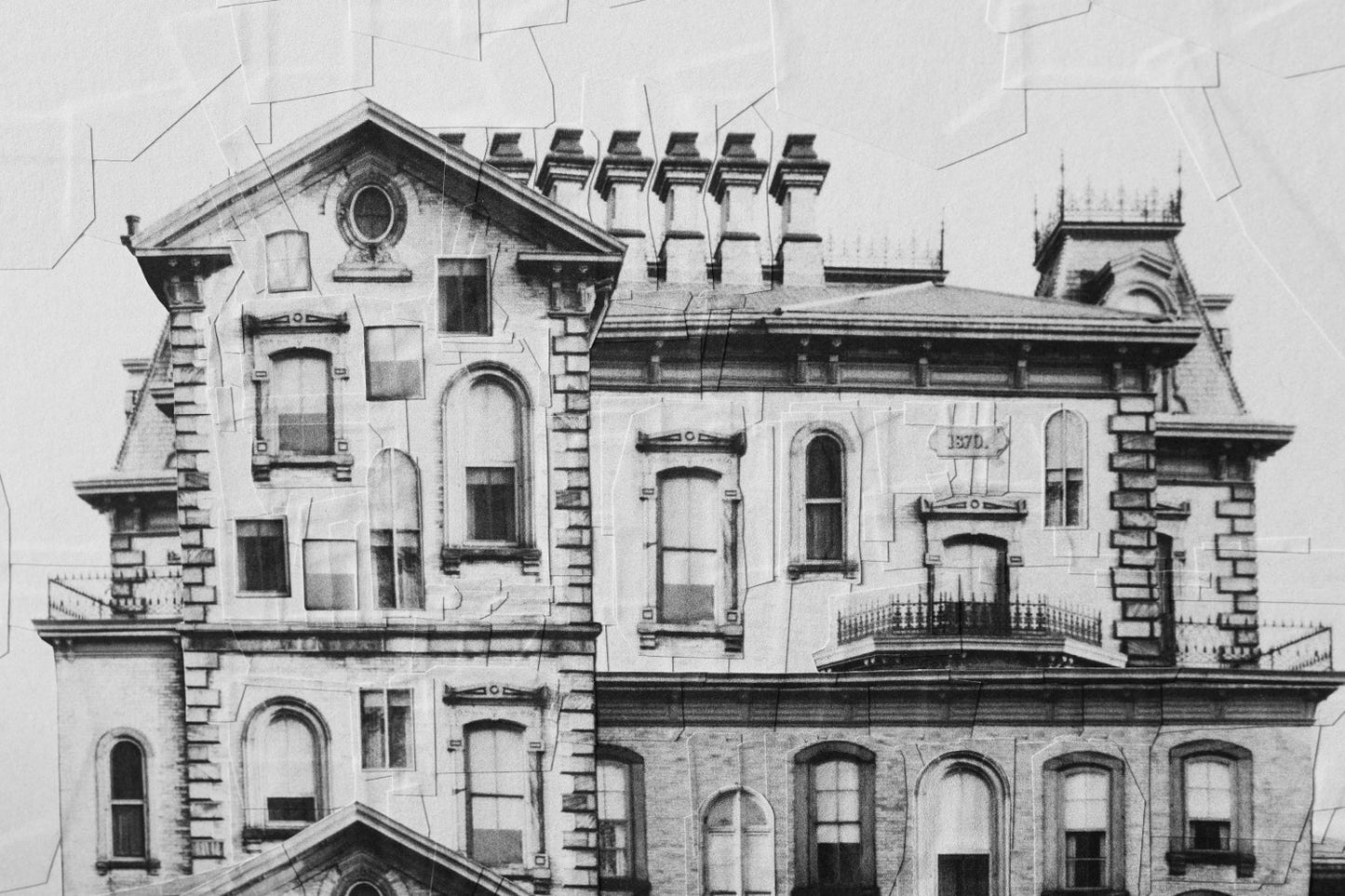 Lola Dupré - The David Davis Mansion (XL Original Collage)