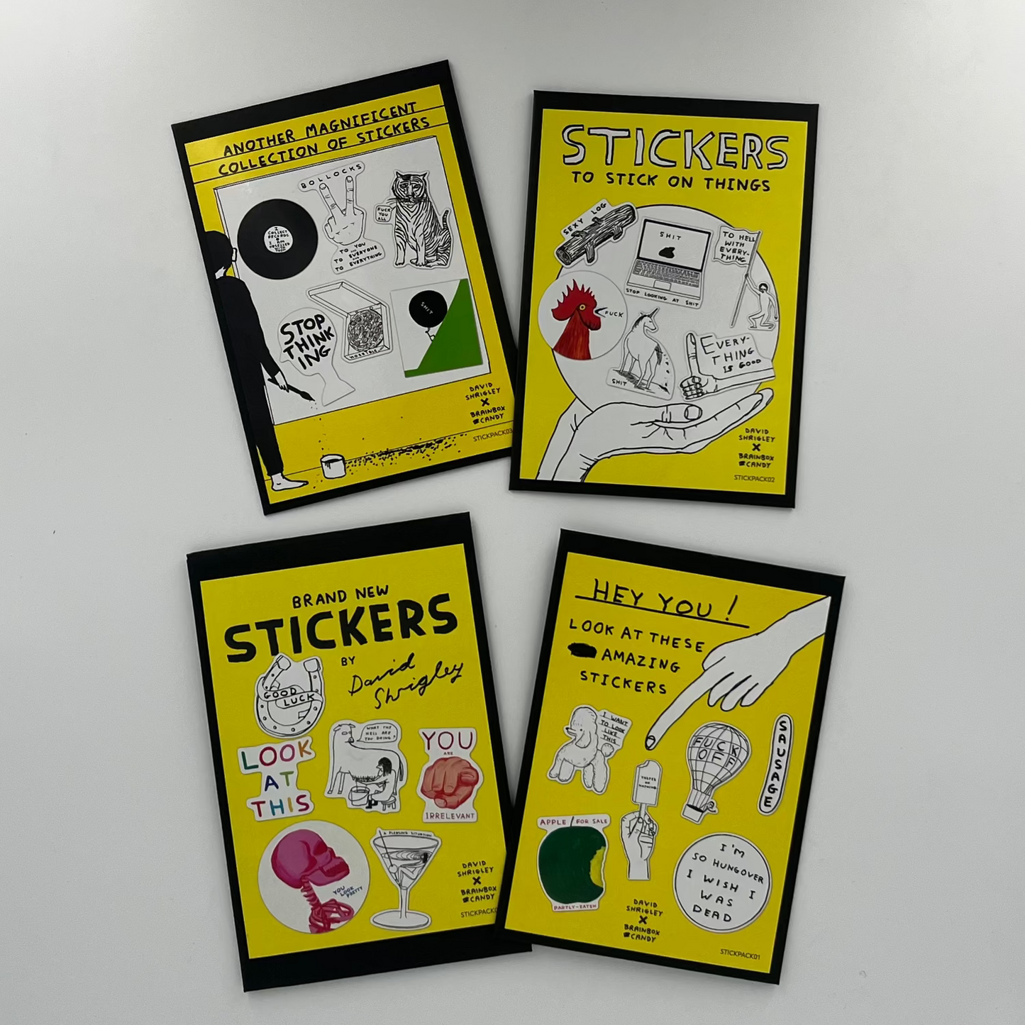 David Shrigley - Sticker Pack (View to see choices)