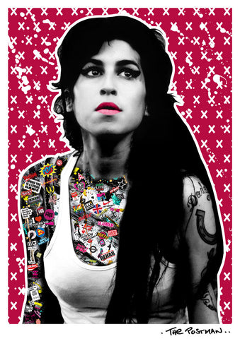The Postman - Amy Winehouse (A3 Hand-Finished Print) 