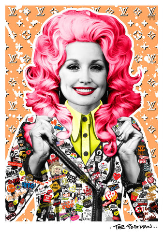 The Postman -  Dolly Parton (A3 Hand-Finished Print)