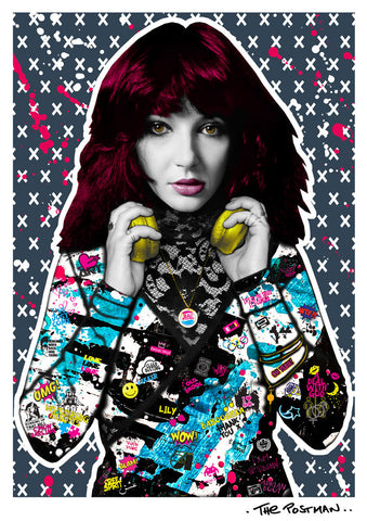 The Postman - Kate Bush (A3 Hand-Finished Print)