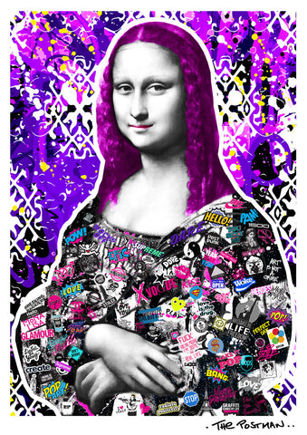 The Postman - Mona Lisa (A3 Hand-Finished Print)