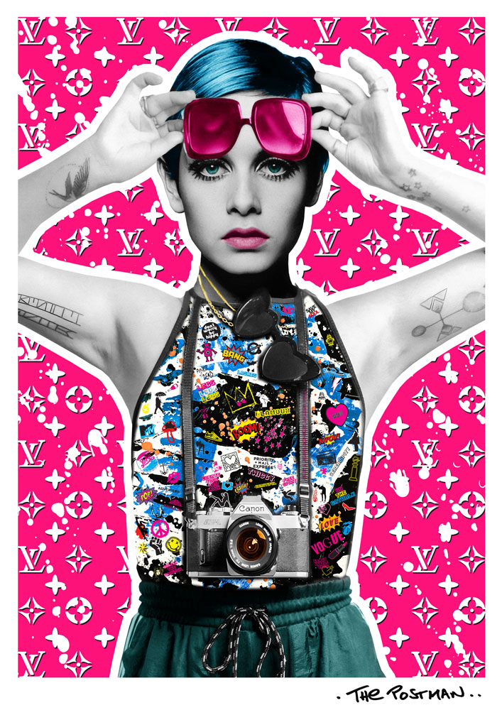 The Postman - Twiggy (A3 Hand-Finished Print)