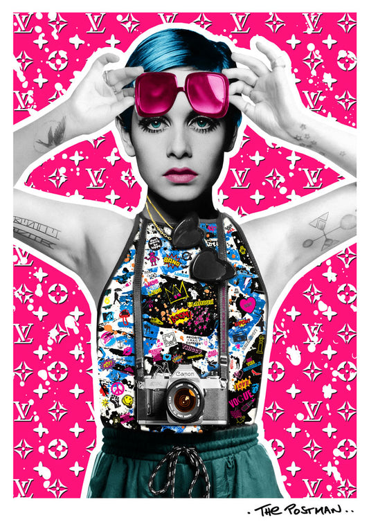 The Postman - Twiggy (A3 Hand-Finished Print)