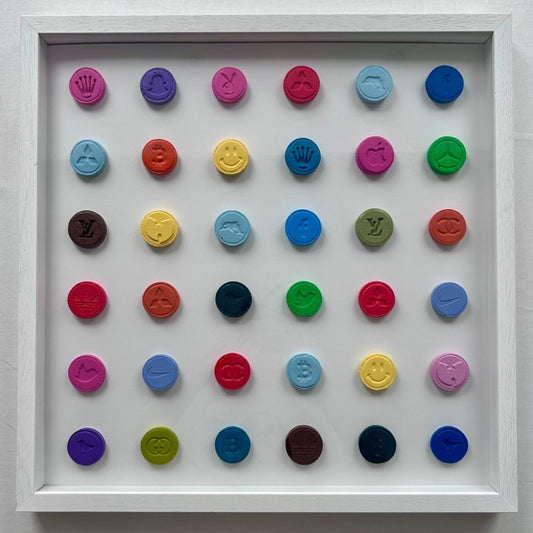 Dean Zeus Colman - 36 Pills (Hirst Edition) (Framed)