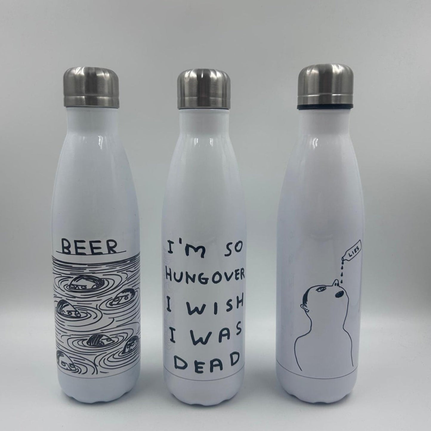 David Shrigley - Thermal Water Bottle (Reusable)