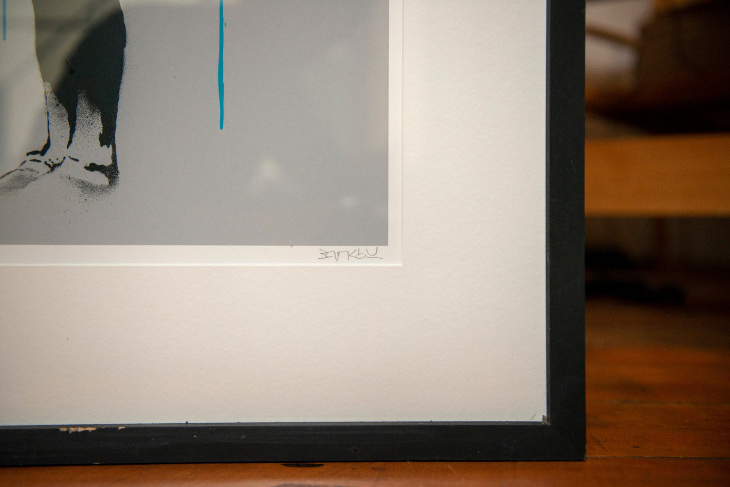 Banksy - NOLA (Blue / Green Rain - Artist Proof)