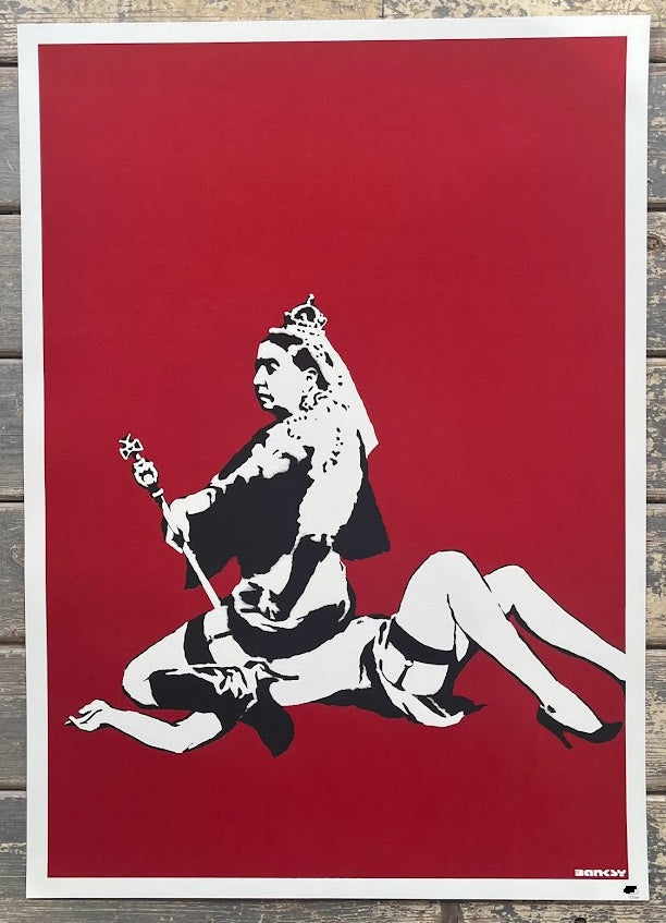 Banksy - Queen Vic Screenprint